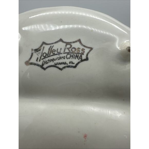 2 Holley Ross China Trinket Holders 22K Gold Trim - Picture 6 of 6